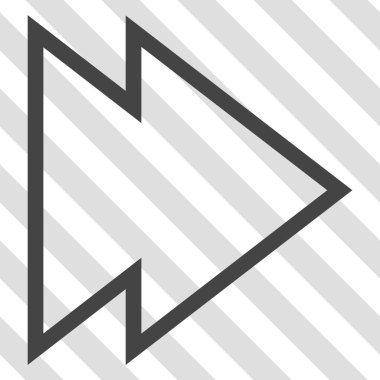 Yöne doğru vektör simgesi