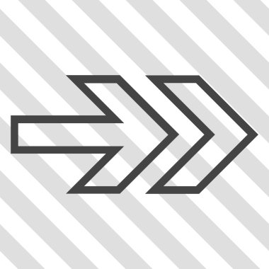 Yöne doğru vektör simgesi