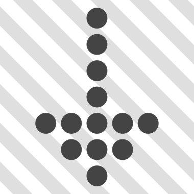 Noktalı ok aşağı vektör simgesi