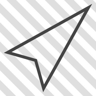 İşaretçiyi doğru yukarı vektör simgesi