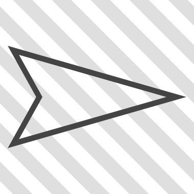 İşaretçi doğru vektör simgesi