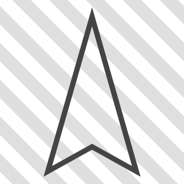 İşaretçi yukarı vektör simgesi