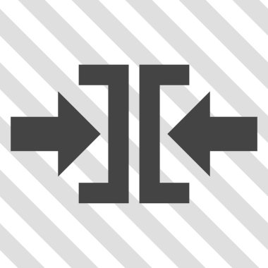 Basın yatay yöndeki vektör simgesi