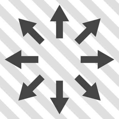 Radyal okları vektör simgesi