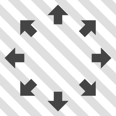 Radyal okları vektör simgesi