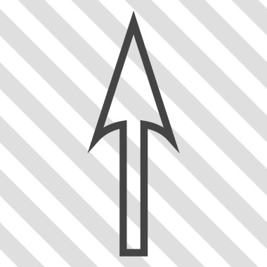 Vektör simge yukarı ok keskin