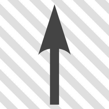 Vektör simge yukarı ok keskin