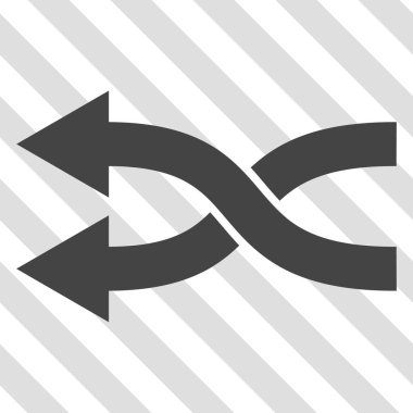 Shuffle oklar sol vektör simgesi