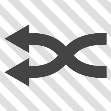 Shuffle oklar sol vektör simgesi