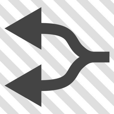 Split oklar sol vektör simgesi