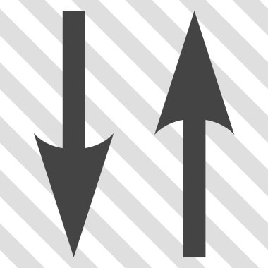 Dikey Exchange okları vektör simgesi