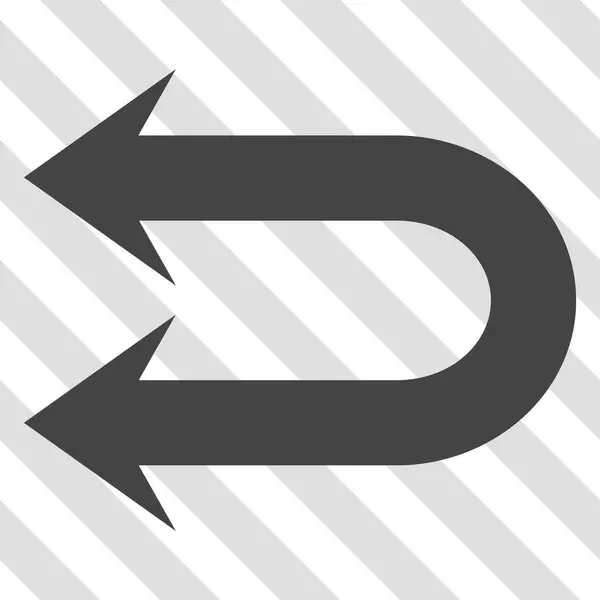 Double Left Arrow Vector Icon — Stock Vector