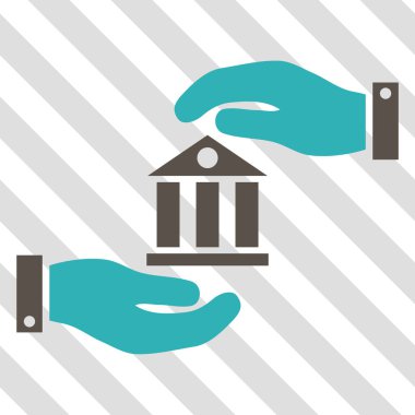 Banka hizmet vektör simgesi