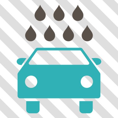 Araba duş vektör simgesi
