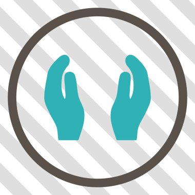 Bakım el vektör simgesi