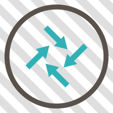 Merkezcil okları vektör simgesi