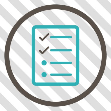 Denetim listesi sayfa vektör simgesi