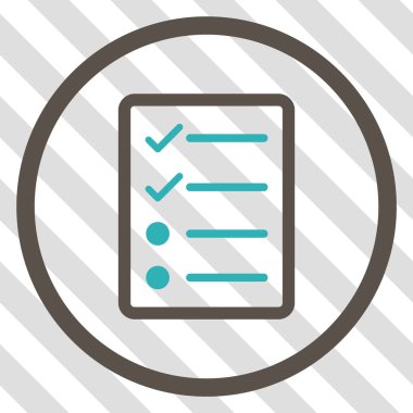 Denetim listesi sayfa vektör simgesi