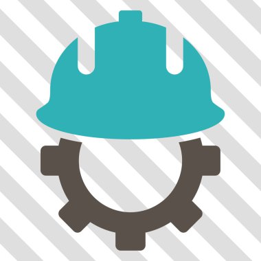 Geliştirme kask vektör simgesi