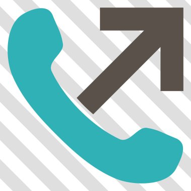 Giden arama vektör simgesi