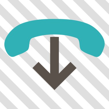 Vektör simge telefon asmak