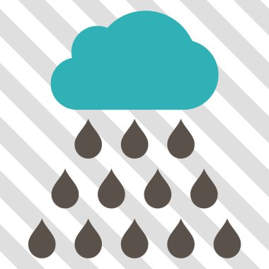 yağmur bulutu vektör simgesi