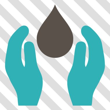 Su bakım vektör simgesi