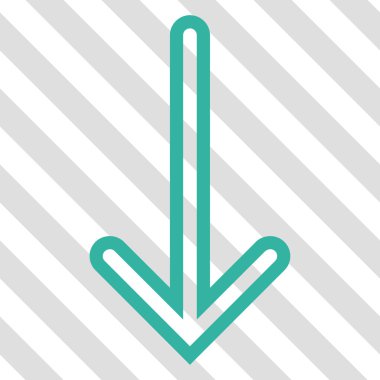 ok aşağı vektör simgesi