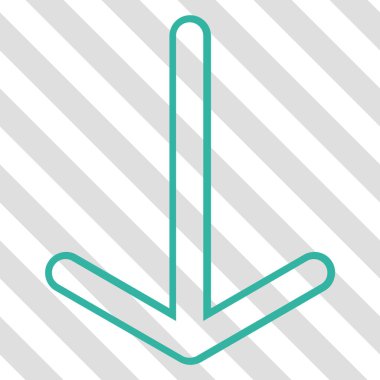 ok aşağı vektör simgesi