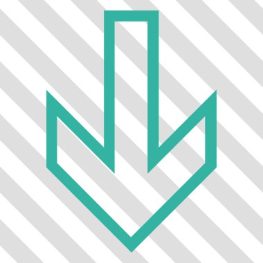 ok aşağı vektör simgesi