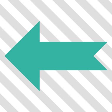 Ok sol vektör simgesi