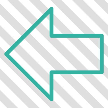 Ok sol vektör simgesi