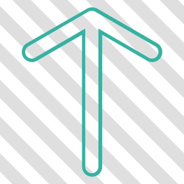 Yukarı Oklu Vektör Simgesi