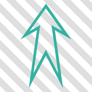 Yukarı Oklu Vektör Simgesi