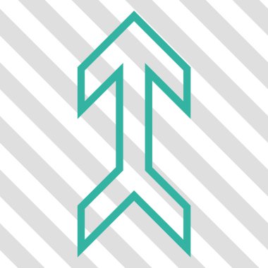 Yukarı Oklu Vektör Simgesi