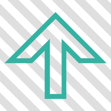 Yukarı Oklu Vektör Simgesi