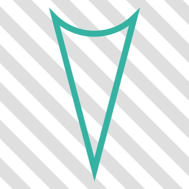 Vektör simgesi aşağı ok ucu