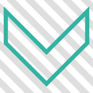 Vektör simgesi aşağı ok ucu