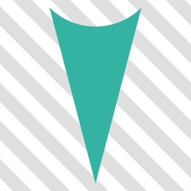 Vektör simgesi aşağı ok ucu