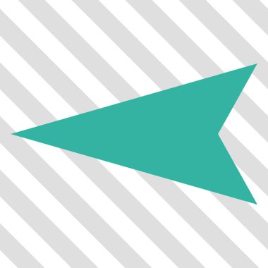 Ok ucu sol vektör simgesi