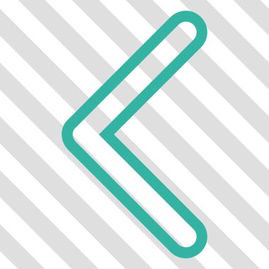 Ok ucu sol vektör simgesi