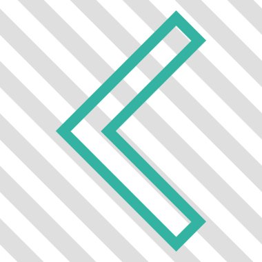 Ok ucu sol vektör simgesi