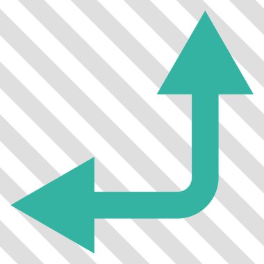 Bifurkasyon ok sol yukarı vektör simgesi