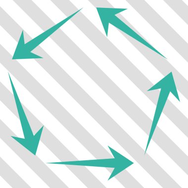 Dolaşım vektör simgesi