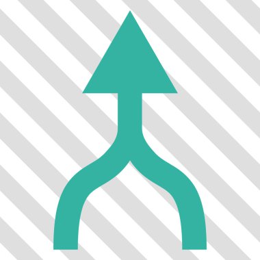 Vektör simge yukarı ok birleştirmek