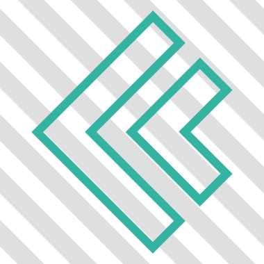 Yön sol vektör simgesi