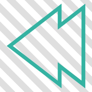 Yön sol vektör simgesi