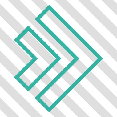 Yöne doğru vektör simgesi