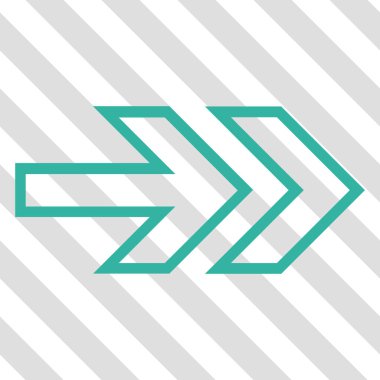 Yöne doğru vektör simgesi