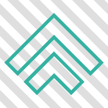 Yön yukarı vektör simgesi